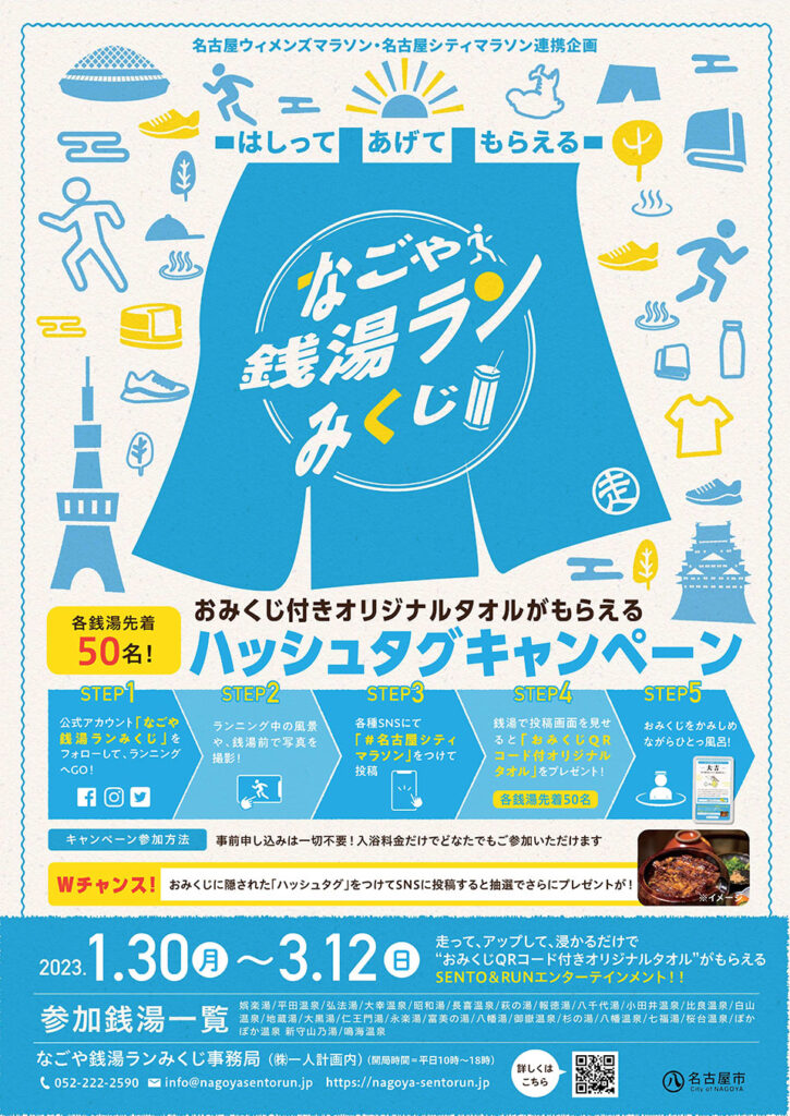 銭湯ランみくじキャンペーンのポスター2