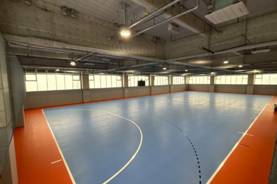 名古屋金城ふ頭アリーナのバスケットコートの写真