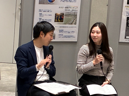 スポーツボランティア講座のトークの様子