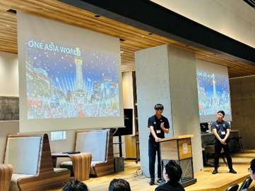 公益財団法人愛知・名古屋アジア・アジアパラ競技大会組織委員会による講演の様子